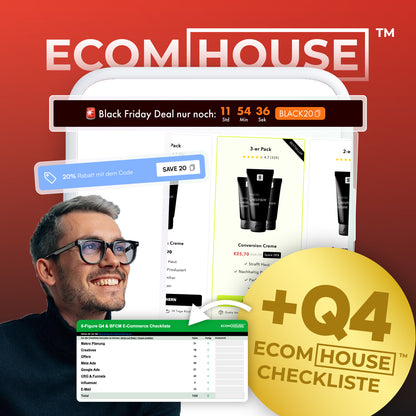ECOM HOUSE Q4 8-Figure Sections + Checklist