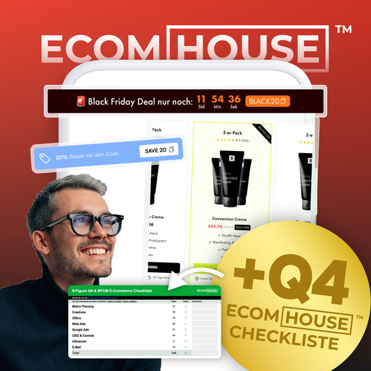 ECOM HOUSE Q4 8-Figure Sections + Checklist